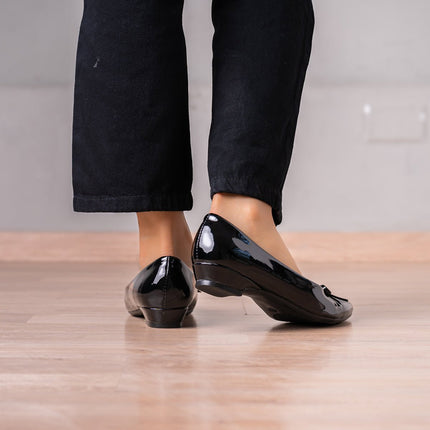 Mocasin Fayruz - Negro Charol - Tienda Nébula
