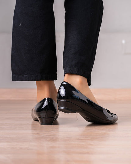 Mocasin Fayruz - Negro Charol - Tienda Nébula