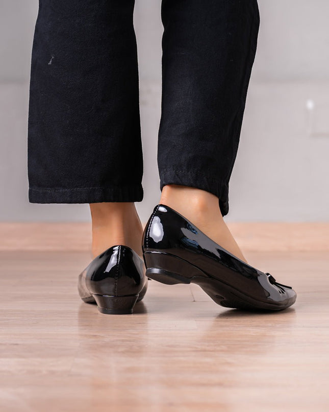 Mocasin Fayruz - Negro Charol - Tienda Nébula