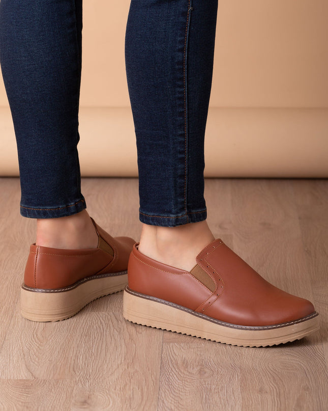 Mocasin Ferrara - Camel Oscuro - Tienda Nébula