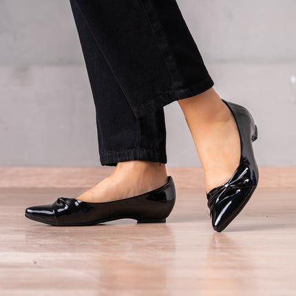Mocasin Jadiya - Negro Charol - Tienda Nébula
