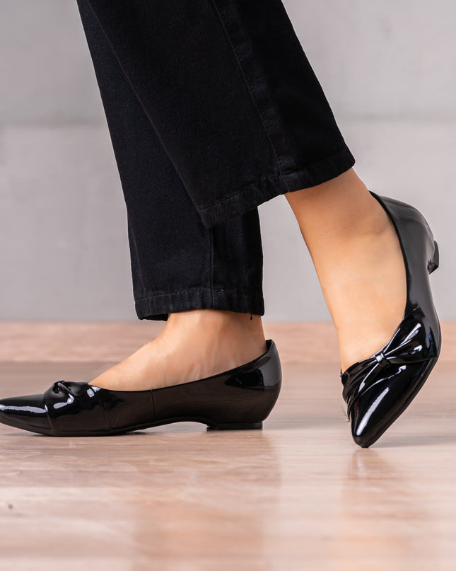 Mocasin Jadiya - Negro Charol - Tienda Nébula