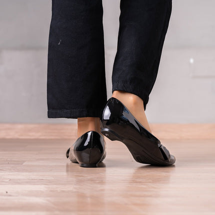 Mocasin Jadiya - Negro Charol - Tienda Nébula