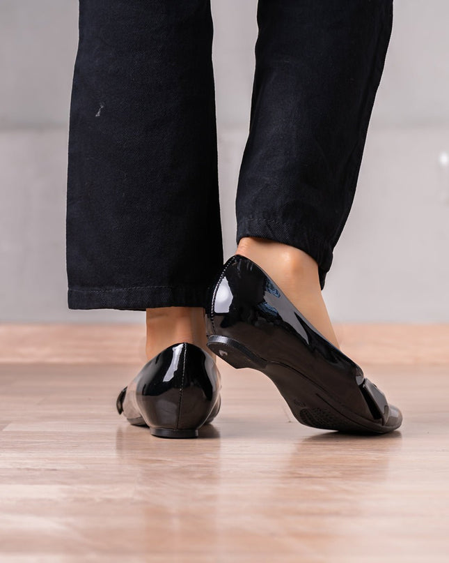 Mocasin Jadiya - Negro Charol - Tienda Nébula