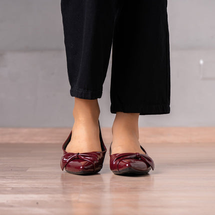 Mocasin Jadiya - Vino Charol - Tienda Nébula