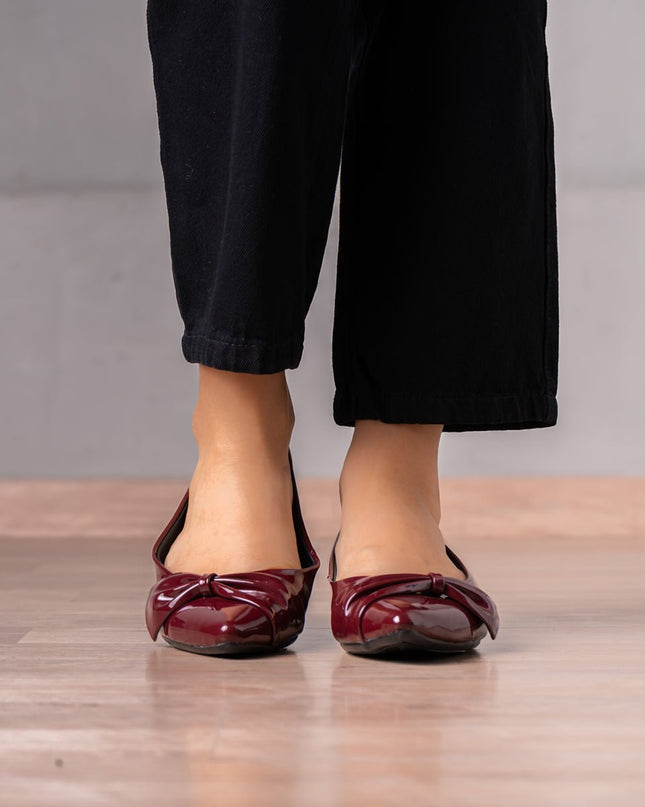 Mocasin Jadiya - Vino Charol - Tienda Nébula