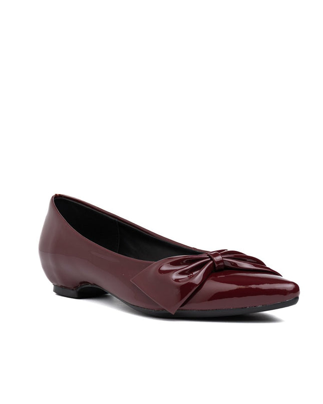 Mocasin Jadiya - Vino Charol - Tienda Nébula