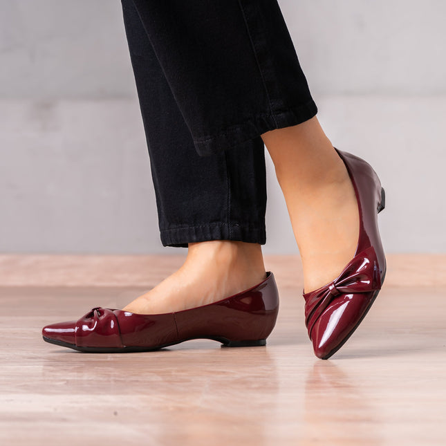 Mocasin Jadiya - Vino Charol - Tienda Nébula