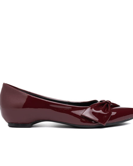 Mocasin Jadiya - Vino Charol - Tienda Nébula