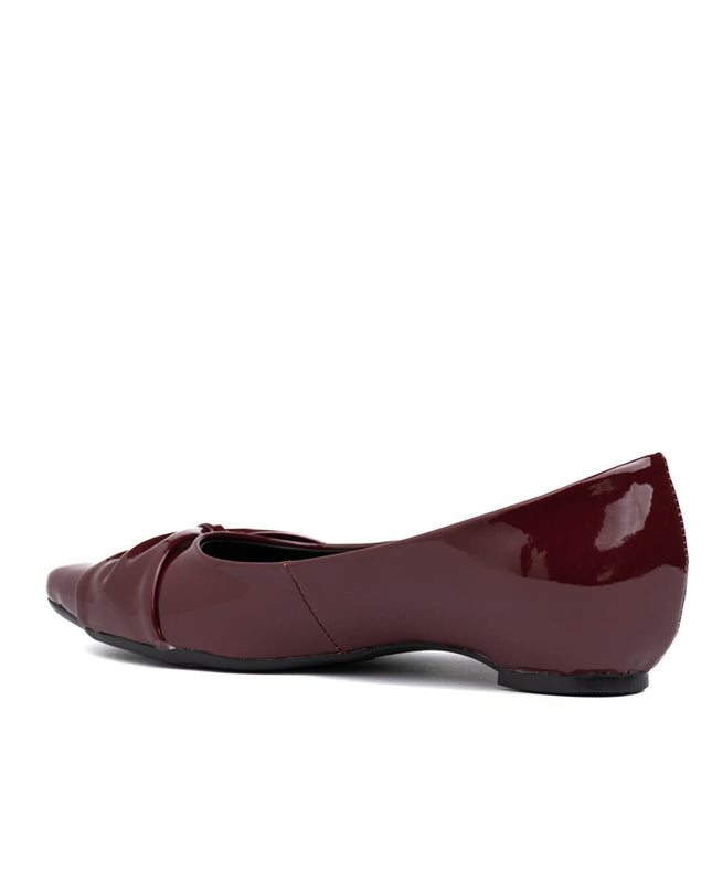 Mocasin Jadiya - Vino Charol - Tienda Nébula