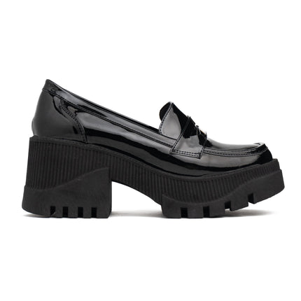 Mocasin Murcy - Negro Charol - Tienda Nébula