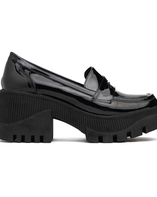 Mocasin Murcy - Negro Charol - Tienda Nébula