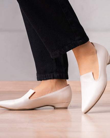 Mocasin Nailan - Hueso - Tienda Nébula