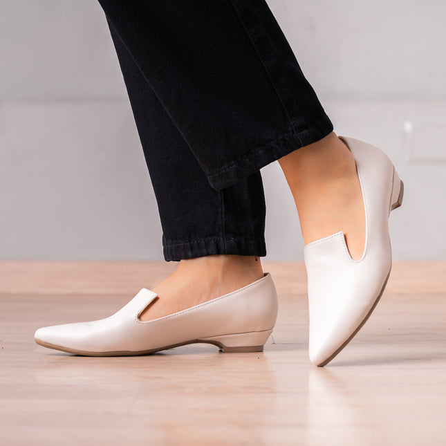Mocasin Nailan - Hueso - Tienda Nébula