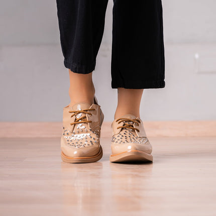 Mocasin Poletti - Beige - Tienda Nébula