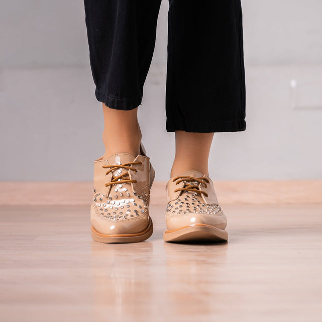 Mocasin Poletti - Beige - Tienda Nébula