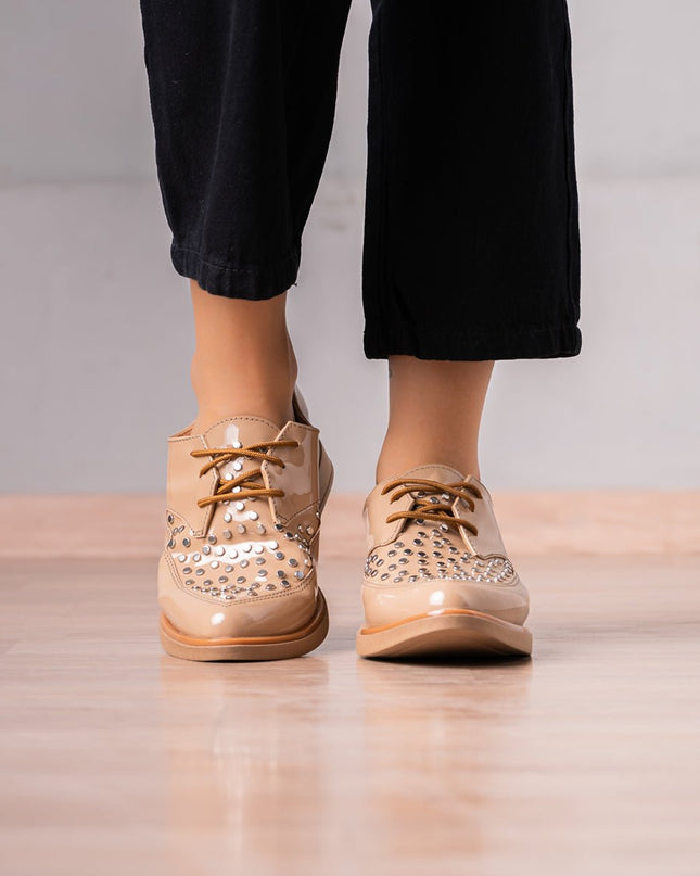 Mocasin Poletti - Beige - Tienda Nébula