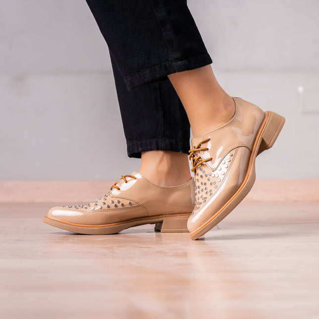 Mocasin Poletti - Beige - Tienda Nébula