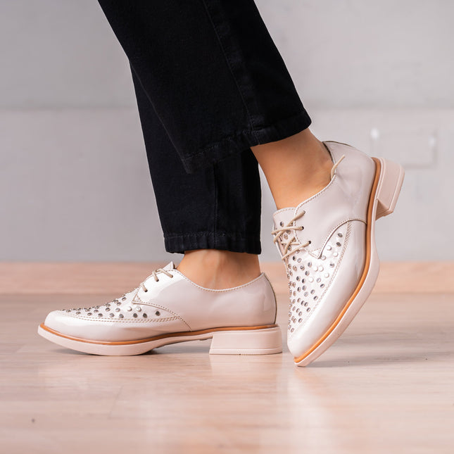 Mocasin Poletti - Nude - Tienda Nébula