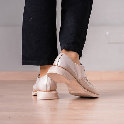 Mocasin Poletti - Nude - Tienda Nébula