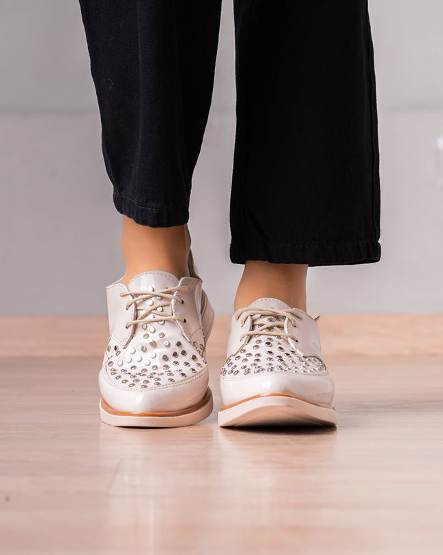 Mocasin Poletti - Nude - Tienda Nébula
