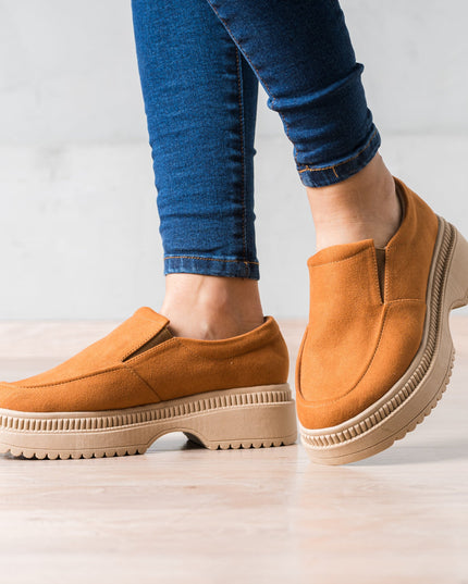 Mocasin Serquet - Camel Gamuza - Tienda Nébula