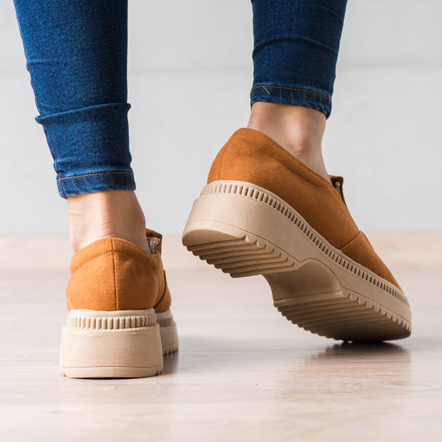 Mocasin Serquet - Camel Gamuza - Tienda Nébula
