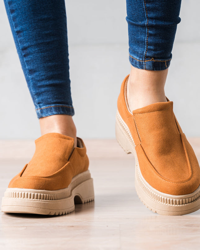 Mocasin Serquet - Camel Gamuza - Tienda Nébula