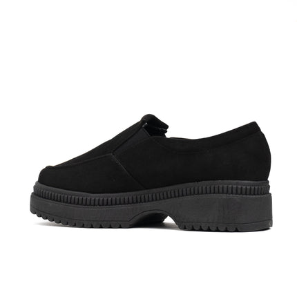 Mocasin Serquet - Negro Gamuza - Tienda Nébula