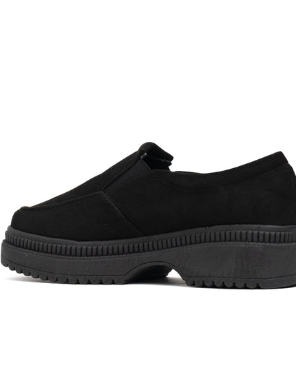 Mocasin Serquet - Negro Gamuza - Tienda Nébula