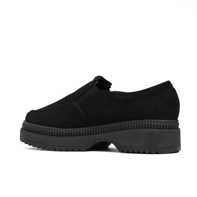 Mocasin Serquet - Negro Gamuza - Tienda Nébula