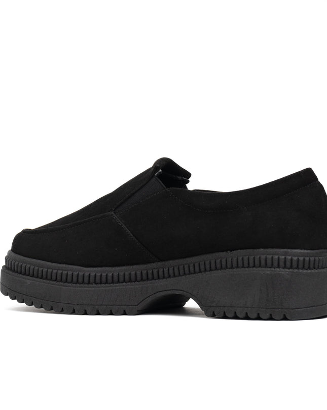 Mocasin Serquet - Negro Gamuza - Tienda Nébula