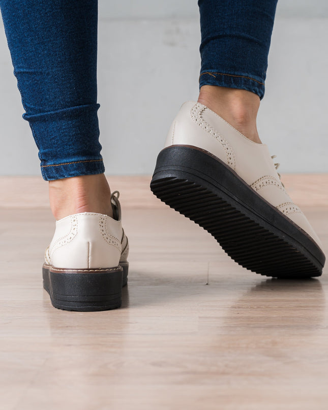 Mocasin Sopran - Hueso - Tienda Nébula
