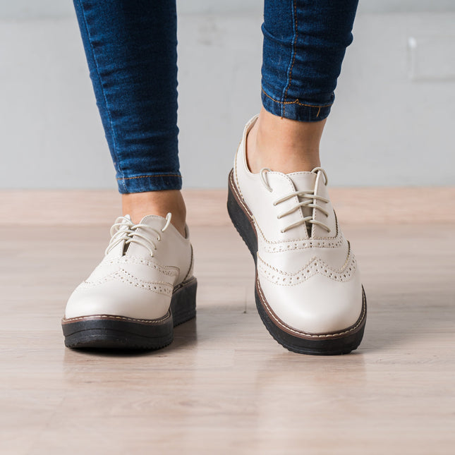 Mocasin Sopran - Hueso - Tienda Nébula