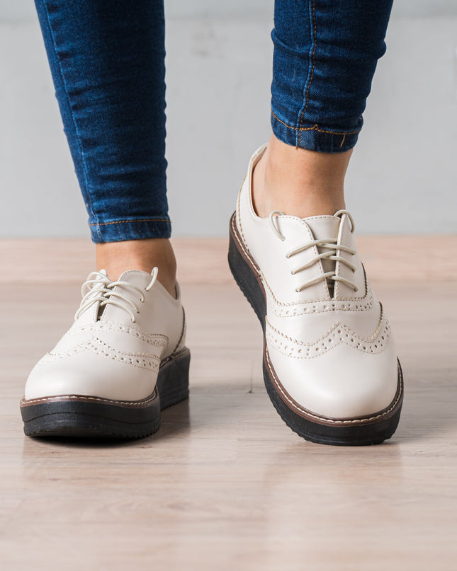 Mocasin Sopran - Hueso - Tienda Nébula