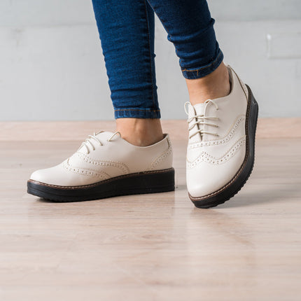 Mocasin Sopran - Hueso - Tienda Nébula