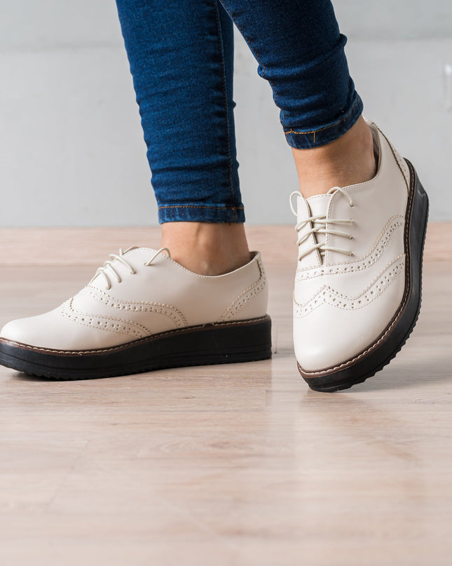 Mocasin Sopran - Hueso - Tienda Nébula
