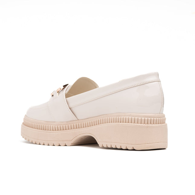 Mocasin Steelex - Hueso Charol - Tienda Nébula