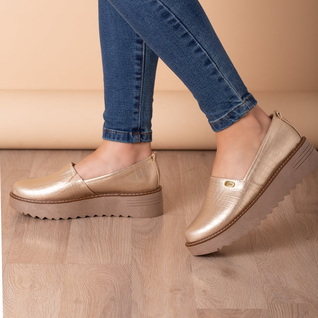 Mocasin Vratsa - Dorado - Tienda Nébula