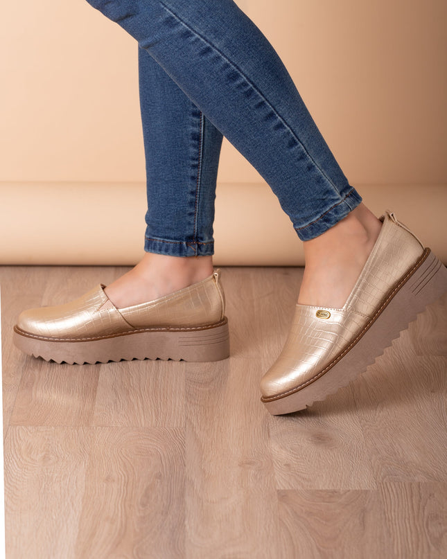 Mocasin Vratsa - Dorado - Tienda Nébula