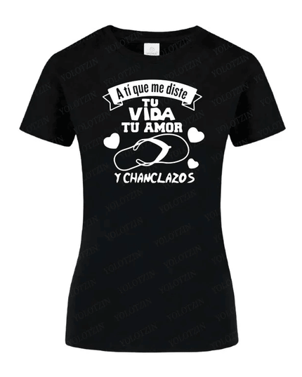 Polo Personalizado - Vida, amor y chanclazos