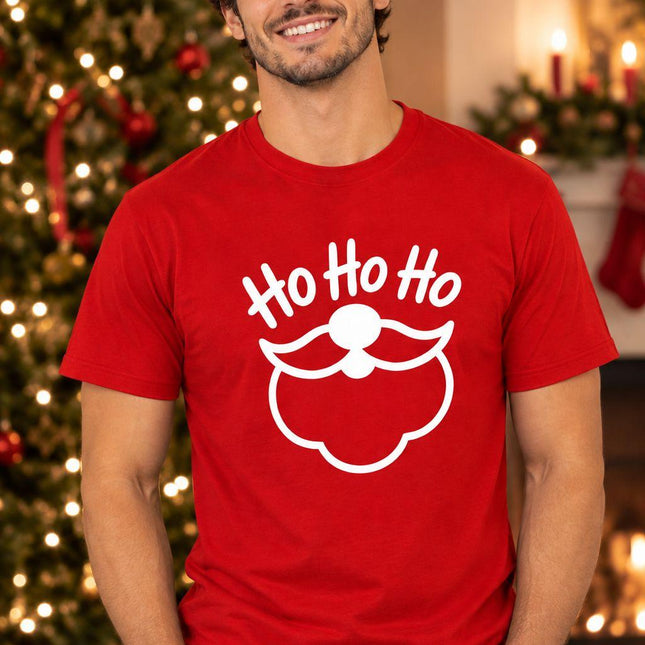 Polo Navideño Hombre - Barba Santa - Rojo