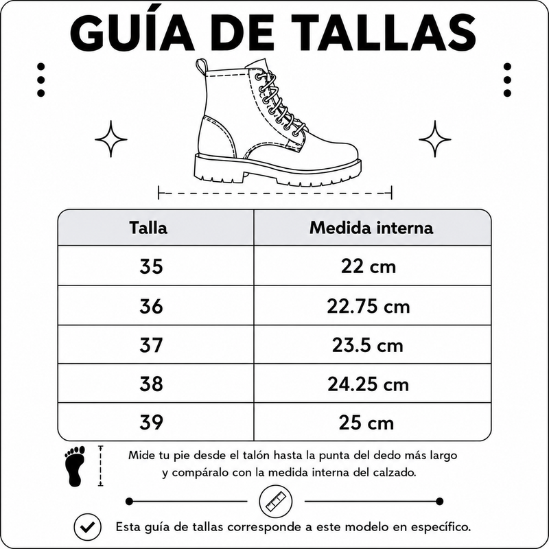 Guía de tallas