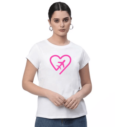 Polo Personalizado - Avión con corazón - Tienda Nébula
