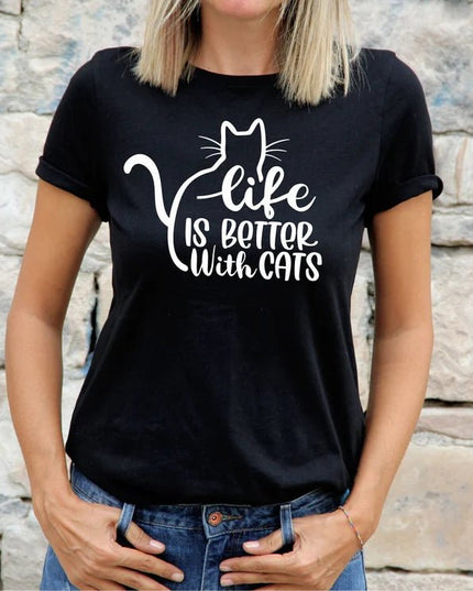 Polo Personalizado - LIFE WITH CATS - Tienda Nébula