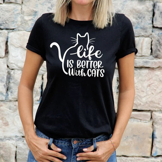 Polo Personalizado - LIFE WITH CATS - Tienda Nébula