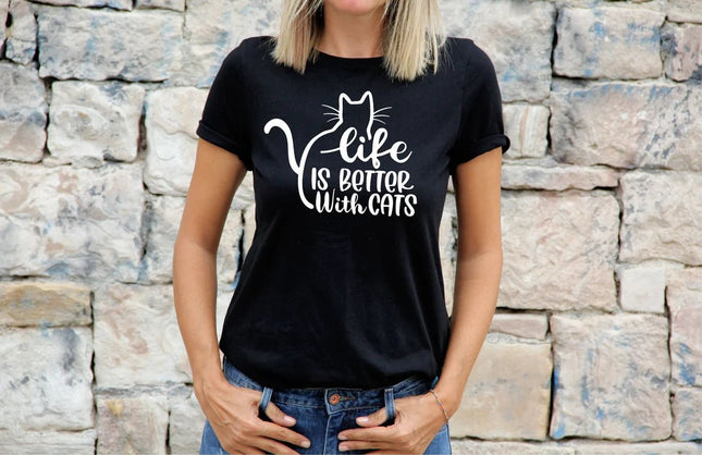 Polo Personalizado - LIFE WITH CATS - Tienda Nébula
