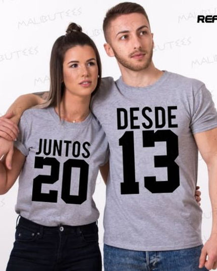 Polo Personalizado Pareja - Juntos desde - Tienda Nébula