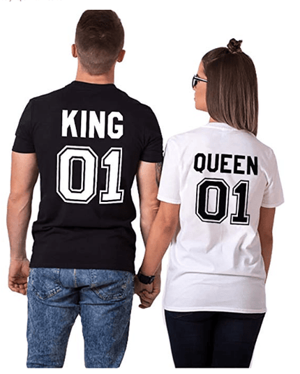 Polo Personalizado Pareja - King Queen - Tienda Nébula