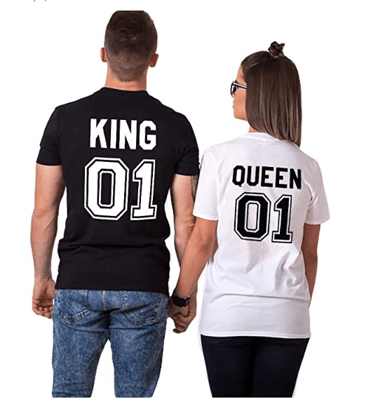 Polo Personalizado Pareja - King Queen - Tienda Nébula